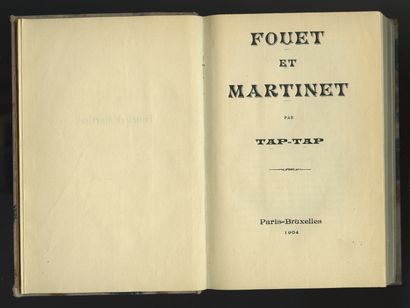 null FLAGELLATION [5 ouvrages d'Alphonse MOMAS] TAP-TAP. Fouet et martinet. Paris-Bruxelles,...