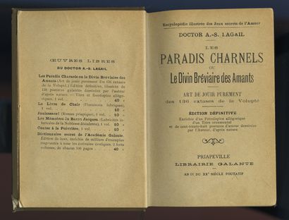 null Doctor A.-S. LAGAIL [Alphonse GALLAIS]. Les Paradis charnels ou le Divin Bréviaire...