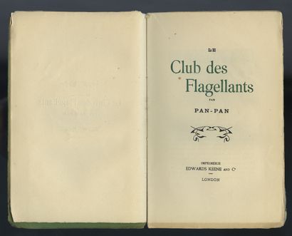 null FLAGELLATION [5 ouvrages d'Alphonse MOMAS] TAP-TAP. Fouet et martinet. Paris-Bruxelles,...