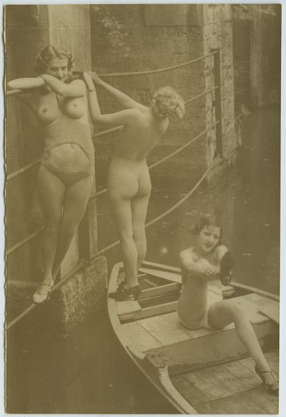 null [Unidentified Photographers]. Academies, ca. 1900-1930. 7 vintage silver prints,...