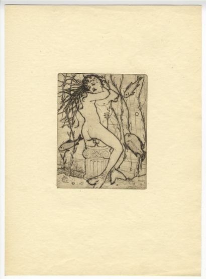 null Rudolf KELLER. Erotische Marschen, privatdruck. 10 plates, without folder, the...