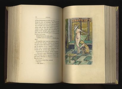 null ENRICHED WITH 62 WATERCOLOR DRAWINGS. Pierre LOUŸS. Aphrodite, ancient mores....
