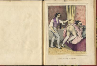 null [Achille DEVERIA]. The Library of Novels. A young girl's wake. 1840. In-4, 29...