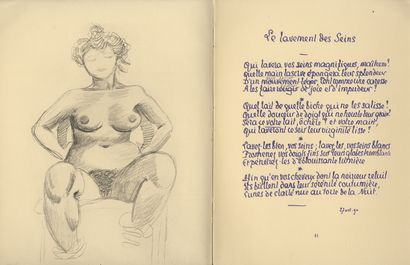 null Pierre LOUŸS. La Femme. Thirty-nine unpublished erotic poems with sixteen drawings...