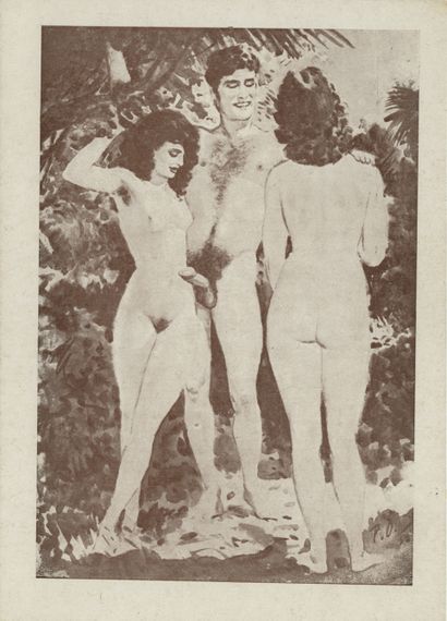 null Pierre DANDIN. Pornographic scenes, 1938. 42 plates, 18 x 13 cm, printed in...
