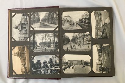 null OLD POSTCARDS. 2 albums containing about 340 postcards dedicated to political...