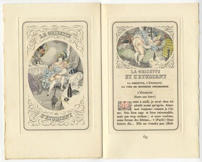 null [Henri MONNIER - Jean DULAC]. The Hell of Joseph Prudhomme. Two Gougnottes and...