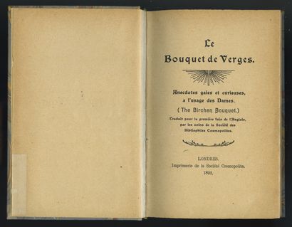 null FLAGELLATION [Alphonse MOMAS] TRIX. Fouetteuse. Paris-Bruxelles 1901 [Duringe]....