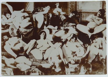 null PORNOGRAPHIES. Vers 1900-1920. 15 épreuves argentiques d'époque dont cartes-référence....
