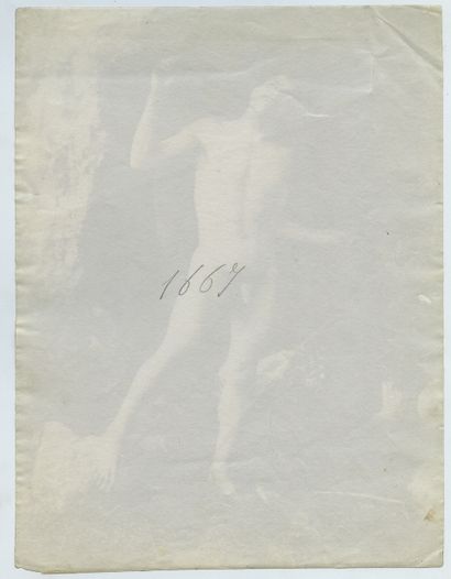 null Vincenzo GALDI (1871-1961), attributed to. Study of a male nude, circa 1910....