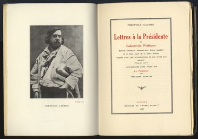 Théophile GAUTIER [- Luc LAFNET]. Lettres...