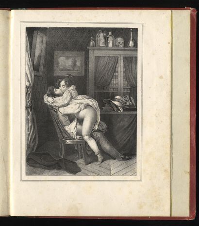 null ROMANTIC LITHOGRAPHS. Hardback, 17 x 12.8 cm containing 12 romantic lithographs...