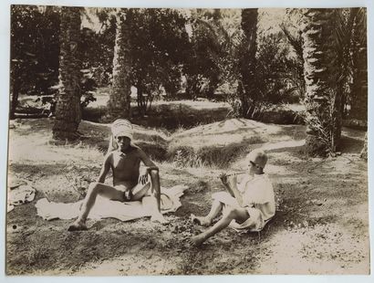 null Vincenzo GALDI (1871-1961), attributed to. The Oasis, circa 1910. Vintage print...