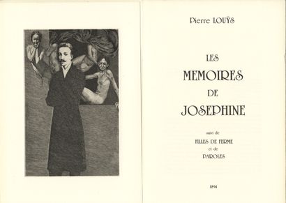 Pierre LOUŸS. Les Mémoires de Joséphine....
