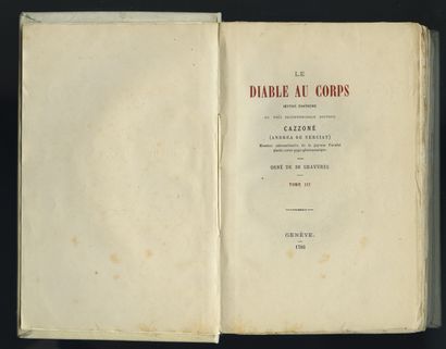null [André Robert ANDRÉA DE NERCIAT (1739-1800)]. Le Diable au corps, orné de 36...