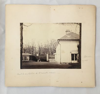 null ANCIENT PHOTOGRAPHS OF RAMBOUILLET. 10 silver prints, around 1870, various ...