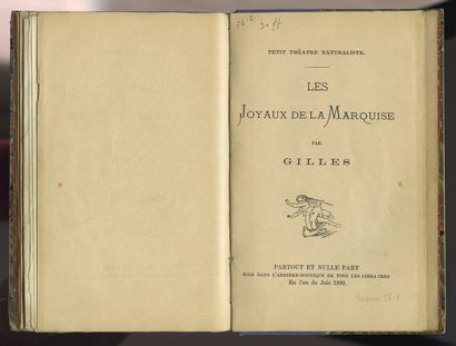 null 3 texts of Le NISMOIS. Le Confesseur de Madame. 1891. In-8 of 28 pages. - Initiation...