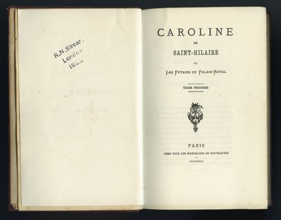 null Caroline de Saint-Hilaire ou Les Putains du Palais-Royal. Tome premier (Tome...