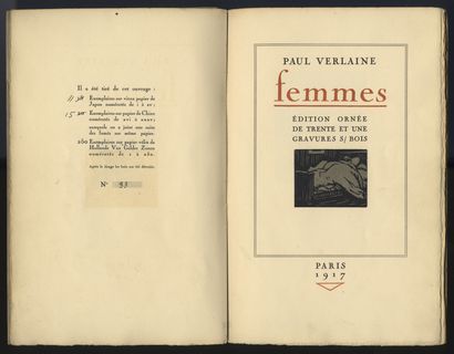 null Paul VERLAINE [ – Jean-Gabriel DARAGNES]. Femmes, édition ornée de trente et...
