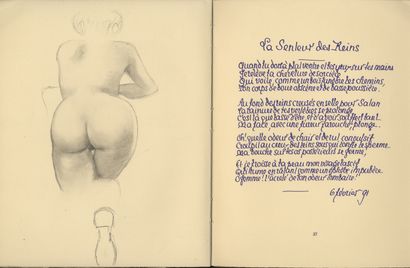 null Pierre LOUŸS. La Femme. Thirty-nine unpublished erotic poems with sixteen drawings...