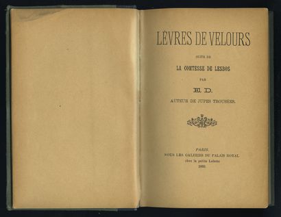 null [Edmond DUMOULIN] E. D., author of Défilés de fesses nues. Memoirs of a Russian...