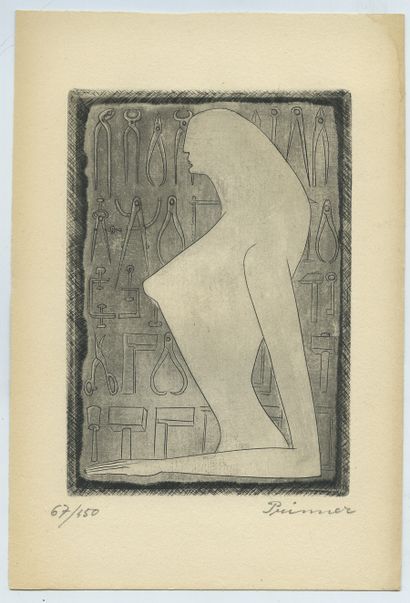 null André PRINNER (1902-1983) La Femme tondue. Paris, APR, [1946]. In-12, broché,...