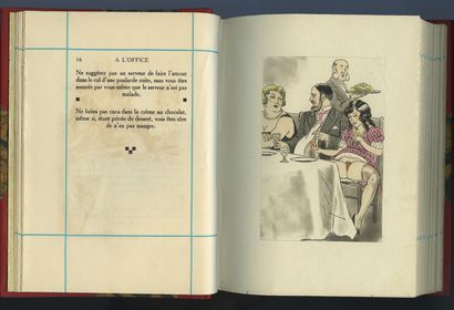 null [Pierre LOUŸS - Léon COURBOULEIX]. Manual of civility for little girls for the...