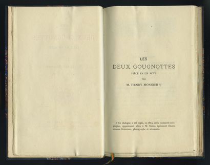 null Henry MONNIER. Les Deux Gougnottes. Play in one act. Everywhere and nowhere,...