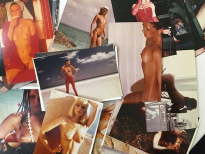 null [Unidentified photographers]. Nude studies, lingerie, ca. 1980. 99 color silver...