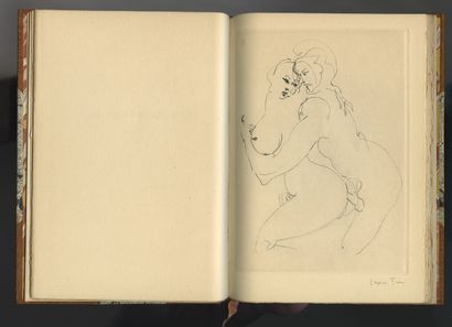 null Gilbert LELY - Leonor FINI. The unfaithful wife. In-8 of 29 pages, half morocco...