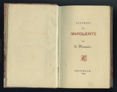 null [5 ouvrages d'Alphonse MOMAS] LE NISMOIS. Le Carnet de Marguerite. Amsterdam,...