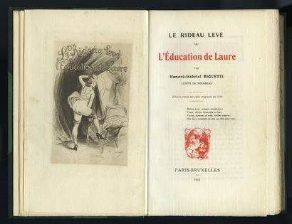null Honoré-Gabriel RIQUETTI comte de MIRABEAU – [Luc LAFNET]. Le Rideau levé ou...