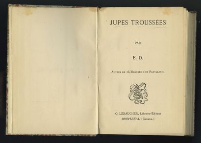 null [5 ouvrages d'Edmond DUMOULIN] E. D., auteur de Jupes retroussées [sic]. Lèvres...