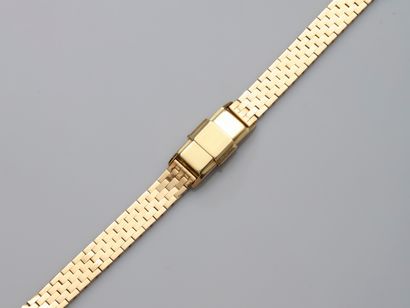 null JAEGER LECOULTRE, Bracelet montre de dame en or jaune, 750 MM, lunette carrée,...