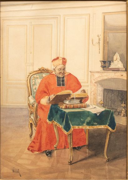 Alfred Charles WEBER (1862-1922) 
Le Cardinal...