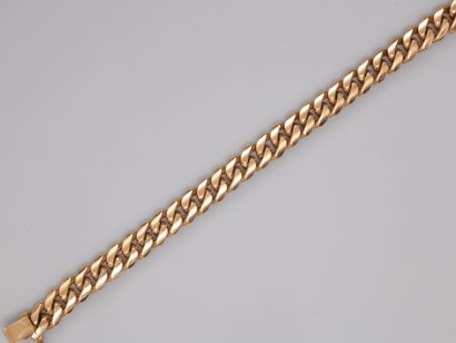 null Bracelet in yellow gold, 750 MM, length 18.2 cm, weight: 45gr. gross.