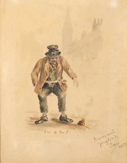Emmanuel SANO (1822-1878) 
T’as du feu, 1853...