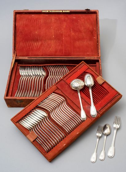 null Henri LAVABRE (Active between 1904 and 1975) for the Maison Odiot.

Set of twelve...