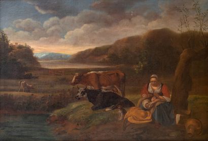 null Albert Jansz.KLOMP (1616-1688)

Resting by the River, 1637

Oil on canvas

Signed...