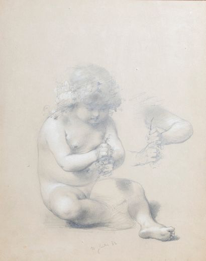null 
Pierre Olivier Joseph Coomans (1816-1889)


Young Child with a Bunch of Grapes





July...