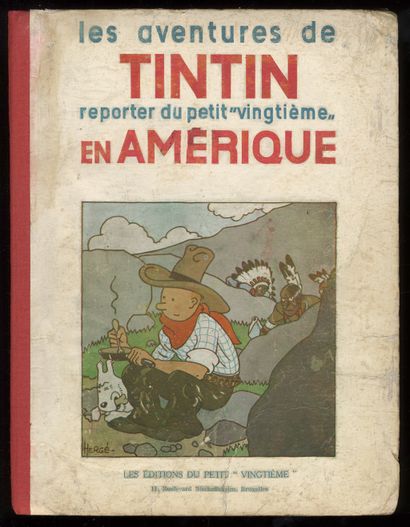 null HERGÉ. Les Aventures de Tintin, reporter du petit "vingtième" en Amérique. Septième...