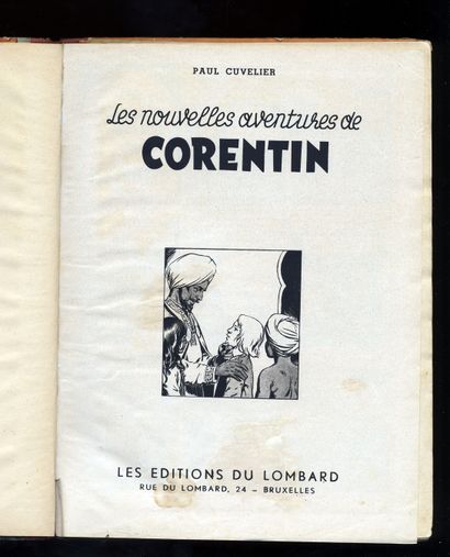null J. van MELKEBEKE - Paul CUVELIER. Les Nouvelles aventures de Corentin. Les Éditions...