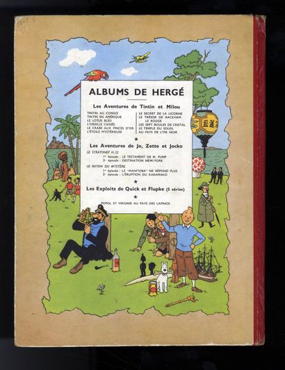 null HERGÉ. The Adventures of Jo, Zette and Jocko. The Mystery Shelf. First episode...