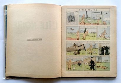 null HERGÉ. Les Aventures de Tintin, L'Île noire. Casterman, Tournai, Paris [1944]....