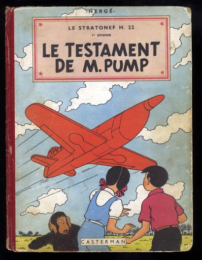 null HERGÉ. Les Aventures de Jo, Zette et Jocko. Le Testament de M. Pump. Casterman,...