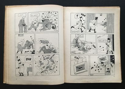 null HERGÉ. Les Aventures de Tintin reporter, L'Île noire. Casterman, Tournai, Paris,...