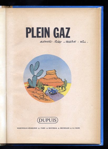 null ROSY - WILL. Tif et Tondu. Plein gaz. Éditions Dupuis, 1959. Édition originale...