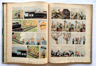null HERGÉ. The Adventures of Tintin. Tintin in America. Casterman, 1946. First color...