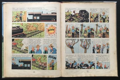 null HERGÉ. Les Aventures de Tintin. Tintin en Amérique. Casterman, 1945 . Édition...