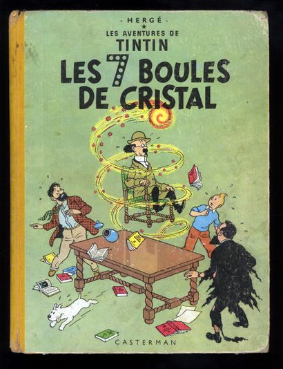 null HERGÉ. Les Aventures de Tintin. Les 7 Boules de cristal. Casterman, 1956. Édition...